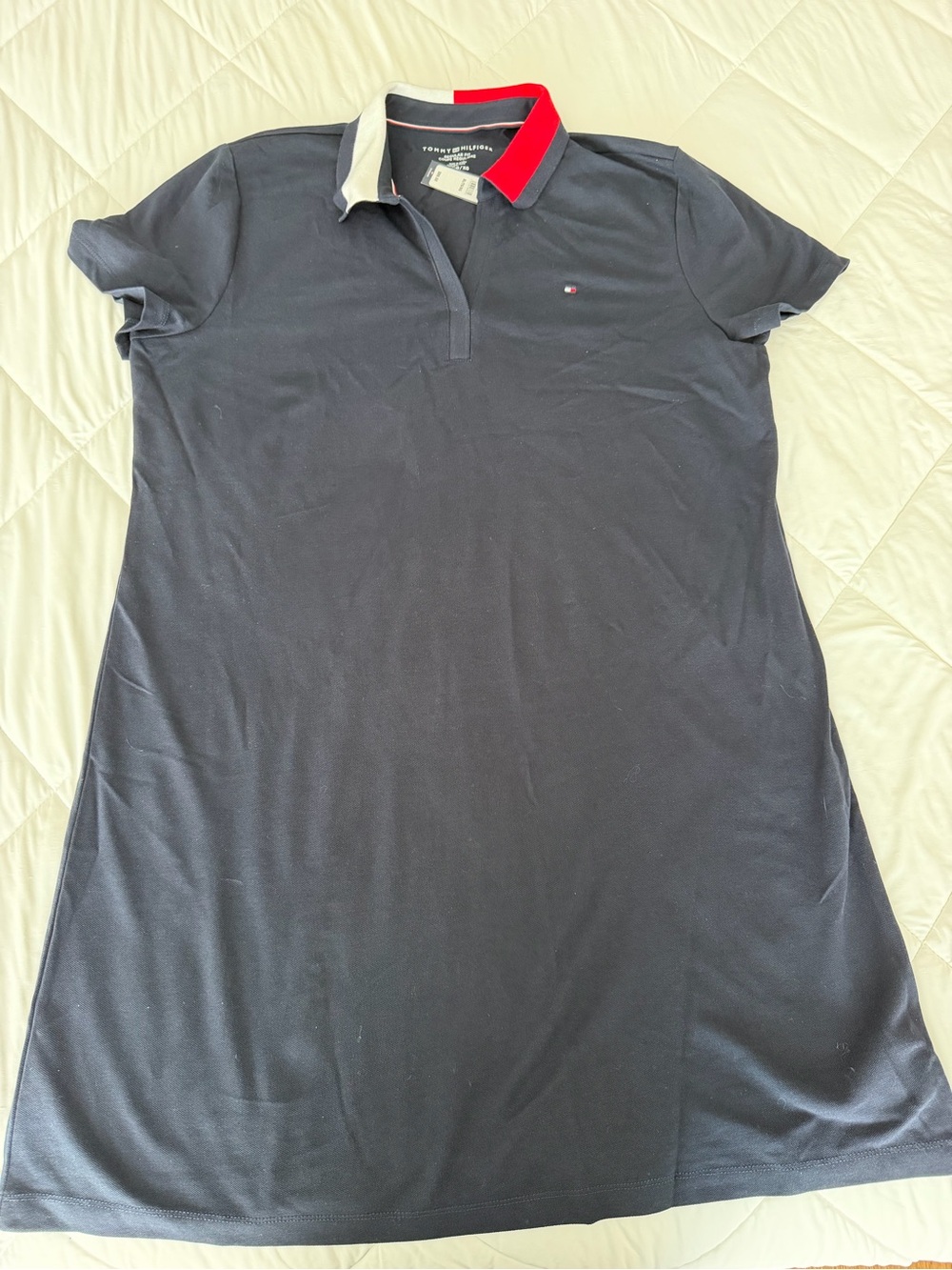 Polo-style short sleeve dress